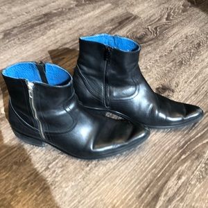 Top man black men’s ankle boot. Size 8.5